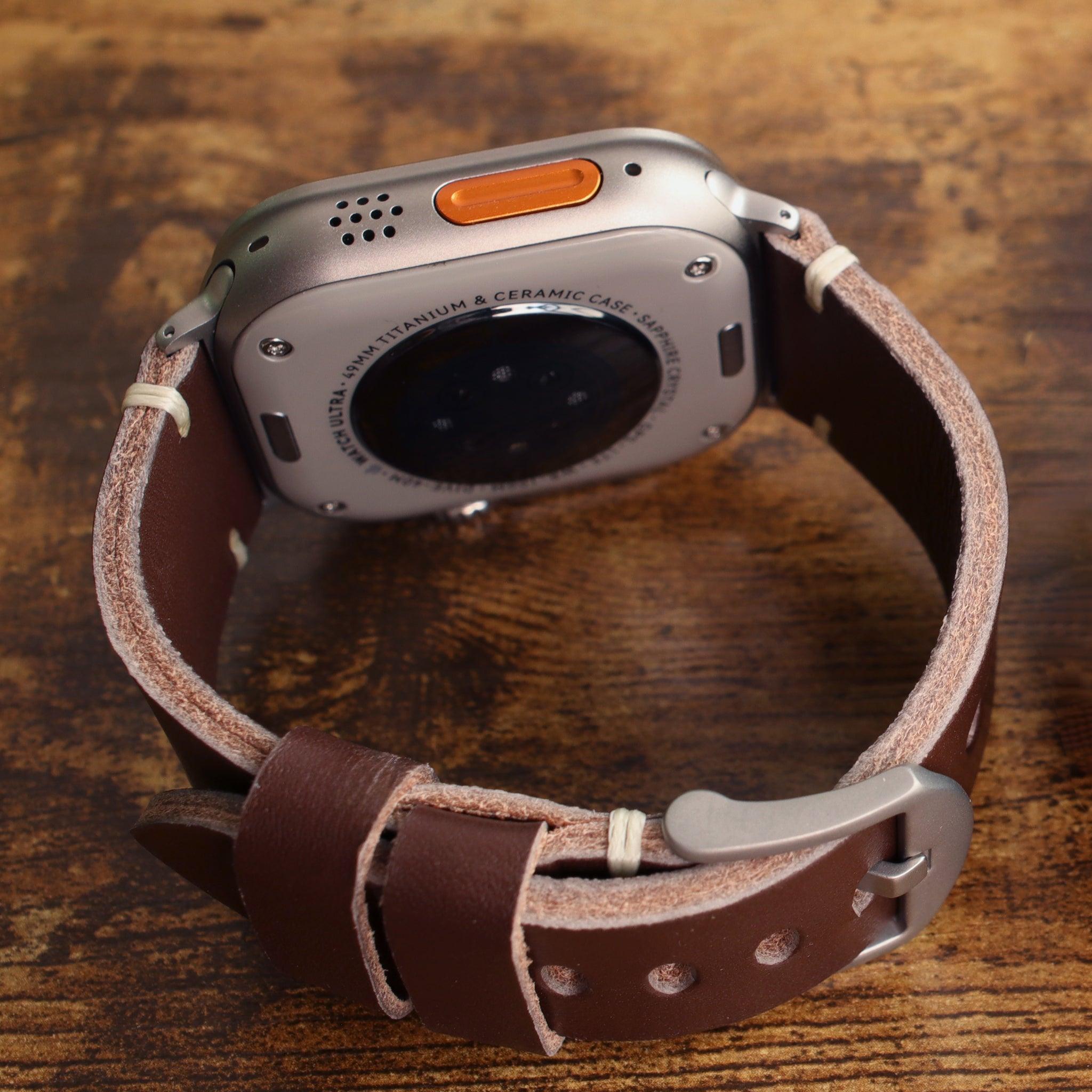 Vintage Leather Strap for Apple Watch Ultra 2 & Series 10 - Ultra Supply Co